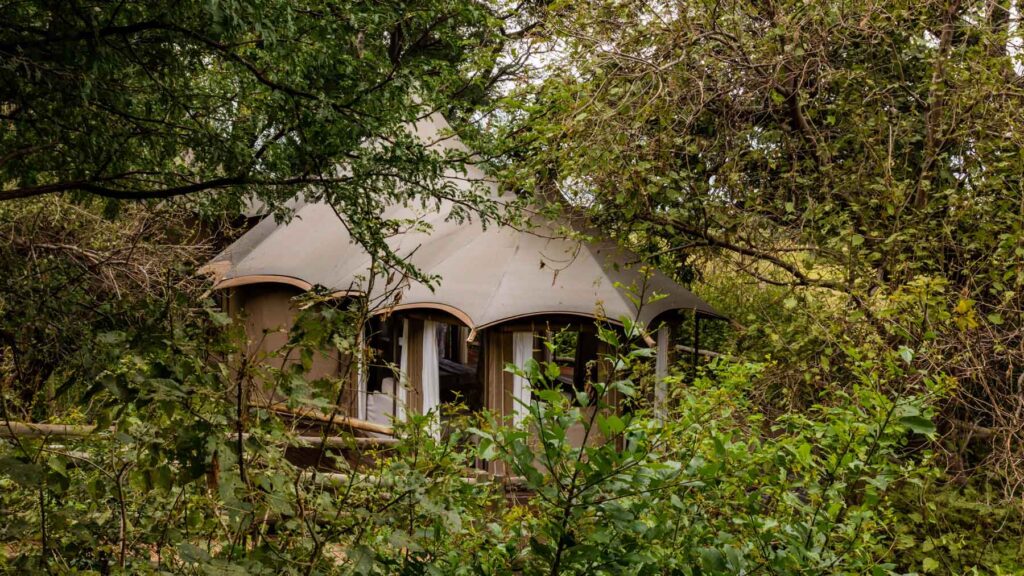 room at Nambwa tented lodge