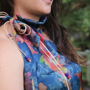 African Monarch Lodges Cobalt Honey Dress