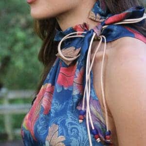 African Monarch Lodges Cobalt Honey Dress