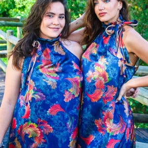 African Monarch Lodges Cobalt Honey Dress