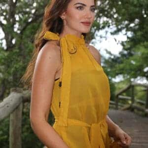 African Monarch Lodges Lily Honey Dress