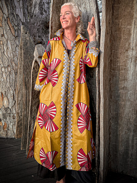 African Monarch Lodges Rouge Jacket Dress