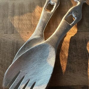 African Monarch Lodges Sijwa Boutique Aluminium Salad Spoon & Fork Set
