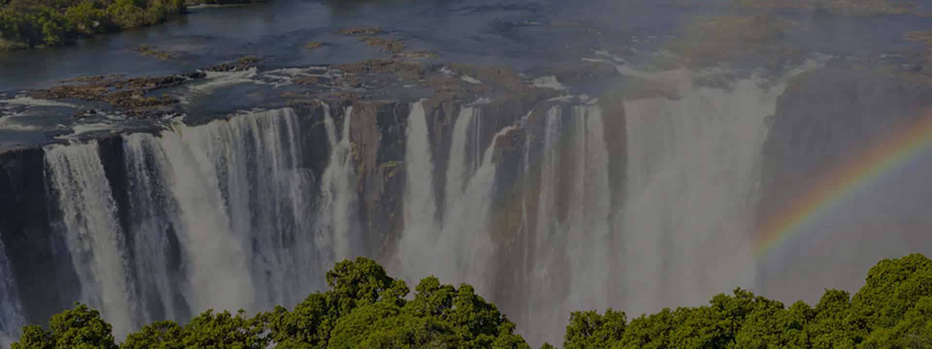 Victoria Falls with Rainbow