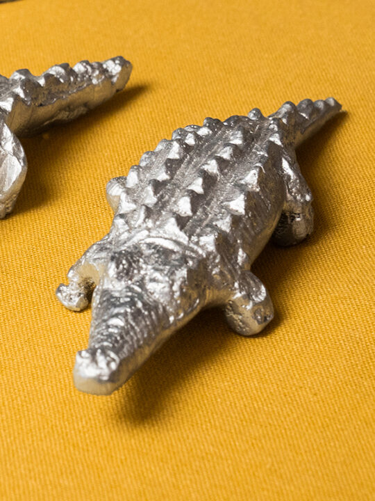 African Monarch Lodges Sijwa Boutique Aluminium Crocodile