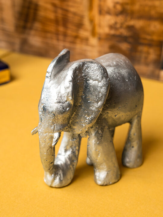 African Monarch Lodges Sijwa Boutique Aluminium Elephant