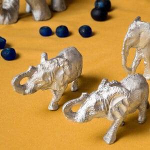 African Monarch Lodges Sijwa Boutique Aluminium Elephants