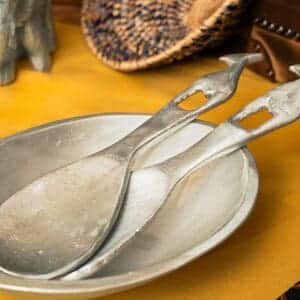 African Monarch Lodges Sijwa Boutique Aluminium Salad Spoons