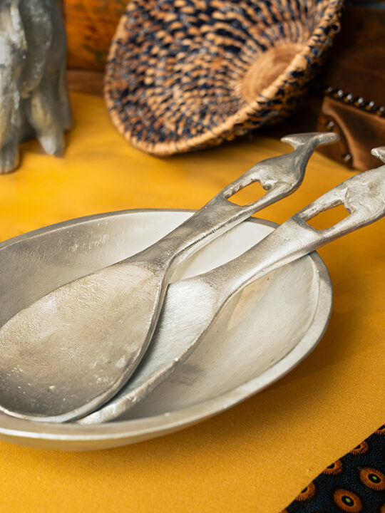 African Monarch Lodges Sijwa Boutique Aluminium Salad Spoons