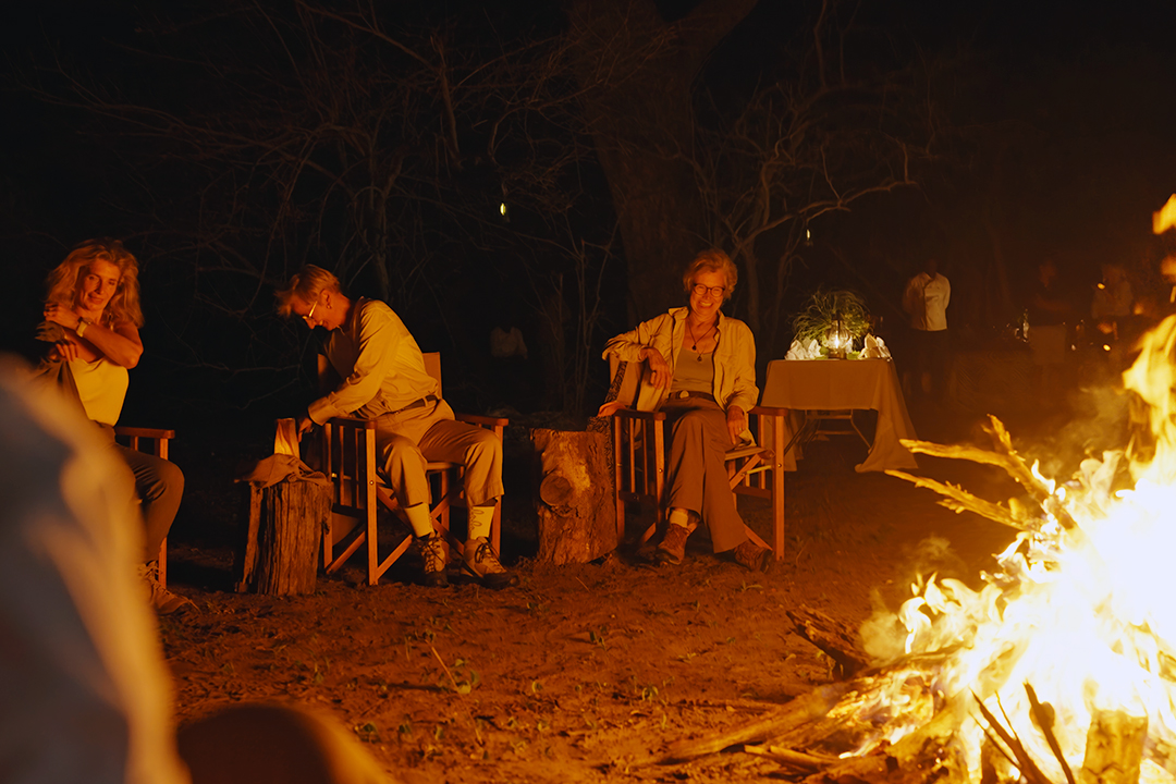 African Monarch Lodges Firepit Gathering
