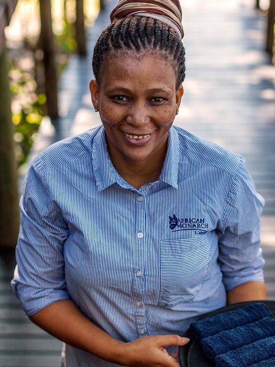 African Monarch Lodges Employee: Silvia