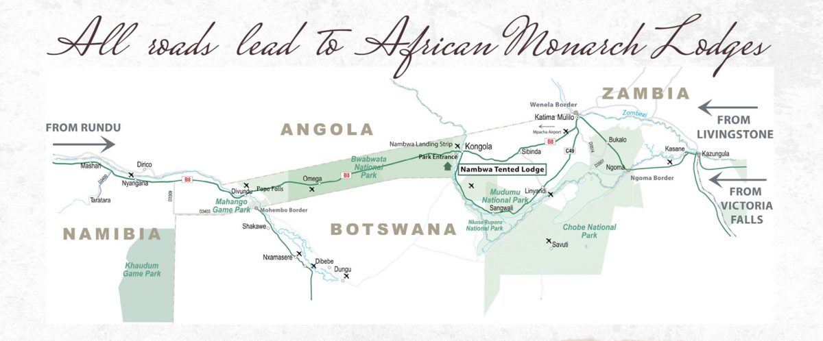 Map for African Monarch Lodge